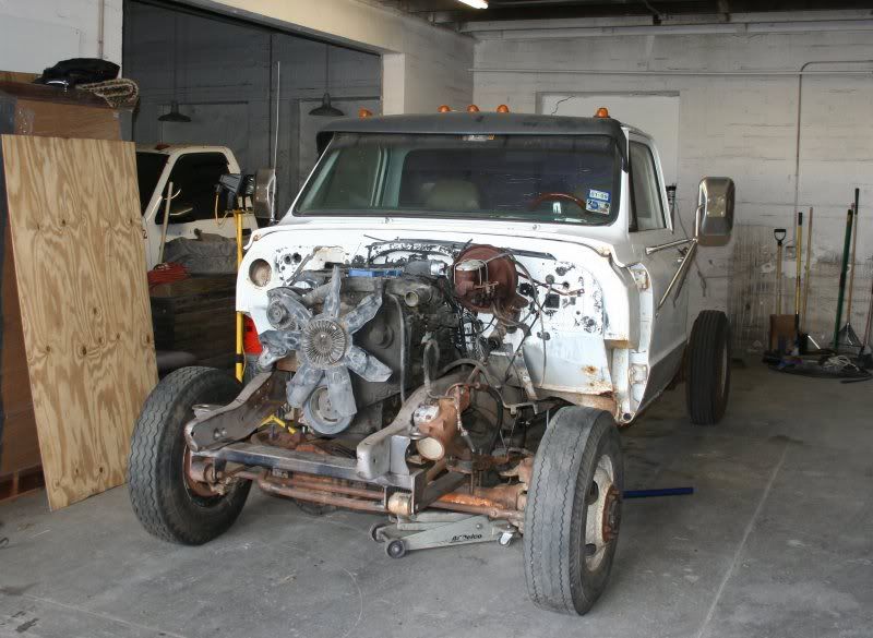 72 Chevy Cummins 4x4 welding rig.